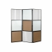 Skärm DKD Home Decor Metall Bambu Glas (180 x 1.8 x 180 cm)