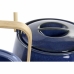 Teapot DKD Home Decor 21 x 17 x 10 cm Porcelain Blue 1 L