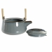 Teapot DKD Home Decor 21 x 17 x 10 cm Porcelain Grey 1 L