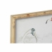 Maľba DKD Home Decor 60 x 2,8 x 45 cm Vtáky Moderný (4 Kusy)