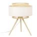 Lampada da tavolo DKD Home Decor Marrone Poliestere Bianco Bambù (36 x 36 x 48 cm)