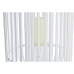 Фонарь DKD Home Decor Stikls Balts Bambuss (28 x 28 x 47 cm)