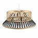 Lámpara de Techo DKD Home Decor Marrón Negro Bambú 50 W 60 x 60 x 30 cm 60 x 60 x 25 cm