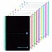 Set of exercise books Oxford Black n Colours Black Turquoise A4+ 160 Sheets (3 Units)