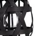 фенер 29 x 29 x 37 cm Gyertyatartó Fekete Bambusz