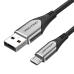 USB-kábel Vention COAHF 1 m Fekete (1 egység)