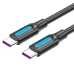 Cablu USB Vention COTBF Negru 1 m