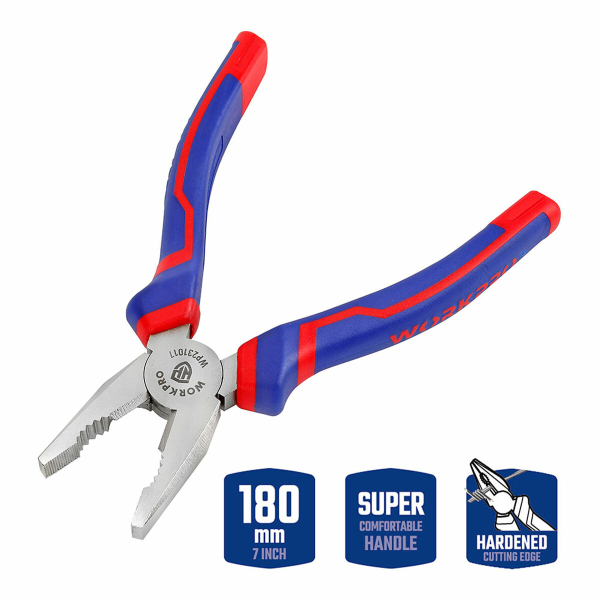 Universalios replės Workpro 7" 18 cm
