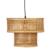 Lámpara de Techo Negro Natural Madera Bambú 220-240 V 34 x 34 x 26,5 cm