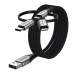 USB kabel Vention CQJHF 1 m Siva