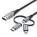 USB kabel Vention CQJHF 1 m Siva