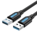 Kabel USB Vention CONBF Czarny 1 m (1 Sztuk)