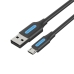 Câble USB Vention COLBH 2 m Noir (1 Unité)