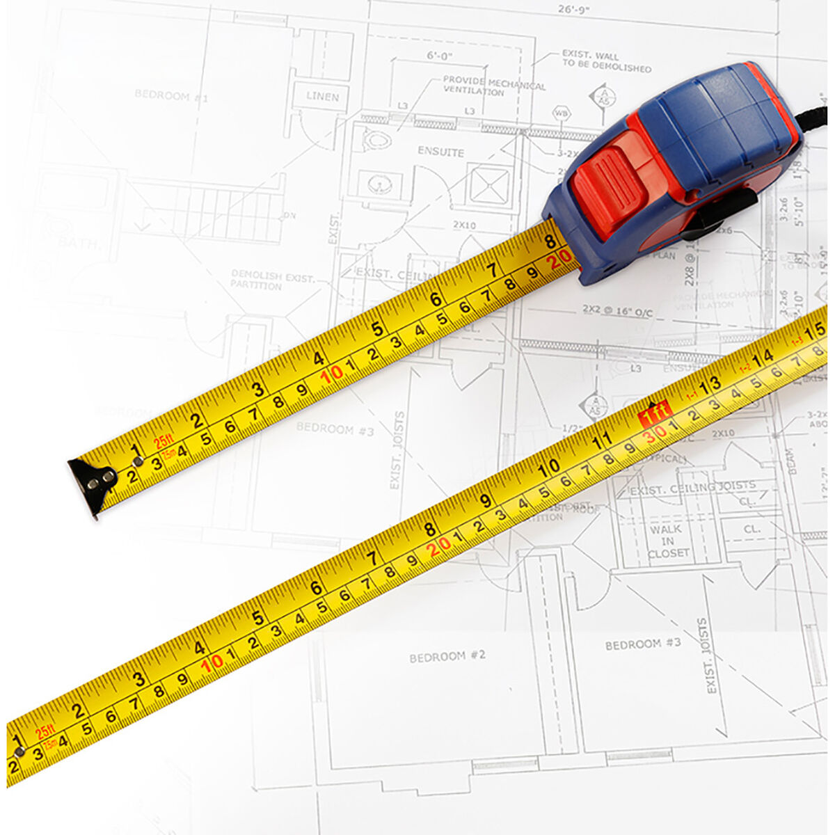 Flexometer Workpro 25 mm 7,5 mm