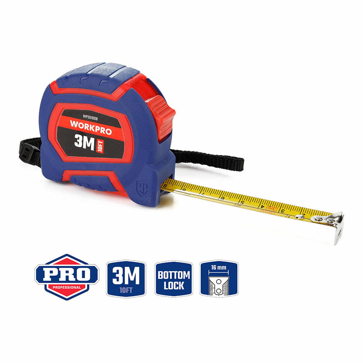 Flexometru Workpro 3 m