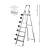 Inklapbare ladder Rolser 7 PELD ALUMINIO Aluminium
