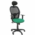 Kancelárska stolička s podhlavníkom P&C B10CRNC Smaragdovo zelená