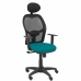 Kancelárska stolička s podhlavníkom P&C B10CRNC Zelená/Modrá