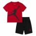 Zestaw Sportowy dla Dzieci Nike Czarny Czerwony Wielokolorowy 2 Części