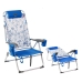 Paplūdimio kėdė Mėlyna 108 x 47 x 30 cm