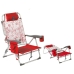 Plážová stolička Červená 87 x 51 x 23 cm
