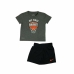 Completo Sportivo per Bambini Nike My First Basket Nero Grigio 2 Pezzi