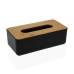 Pudełko na chusteczki Versa Bambus polipropylen 13,1 x 8,6 x 26,1 cm Czarny