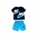 Completo Sportivo per Bambini Nike Knit Azzurro 2 Pezzi