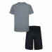 Otroški športni outfit Nike Dropset  Črna Siva 2 Kosi