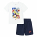 Träningskläder, Barn Nike Nsw Add Ft Short  Blå Vit Multicolour 2 Delar