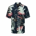 Рубашка Only & Sons Onsbertil Reg Visc Linen Navy Casual С коротким рукавом