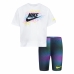 Спортивный костюм для девочек Nike Aop Bike Белый Разноцветный 2 Предметы