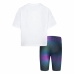 Спортивный костюм для девочек Nike Aop Bike Белый Разноцветный 2 Предметы
