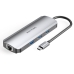 USB elosztó Vention TOKHB 100 W Ezüst színű
