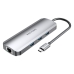 USB elosztó Vention TOLHB 100 W Ezüst színű