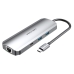 USB elosztó Vention TOMHB 100 W Ezüst színű