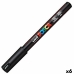 Marker pen/felt-tip pen POSCA PC-1MR Black (6 Units)