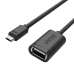 MicroUSB–USB Adapter Unitek Y-C438GBK Fekete 20 cm