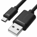 USB kabel, micro USB Unitek Y-C435GBK Černý 3 m