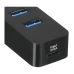 USB Hub Unitek H1117B Black 10 W