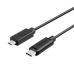 Cable Micro USB 2.0 B a USB C Unitek Y-C473BK Negro 1 m