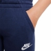 Calças de Treino Infantis Nike Sportswear Club Fleece Azul