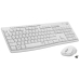 Клавиатура с мишка Logitech MK295 Silent Wireless Combo Бял Qwerty US