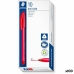 Set of Biros Staedtler Ball 4320 Red 1 mm (100 Units)