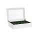 Boîte d'horloge DKD Home Decor Blanc Verre Bois MDF 29 x 20 x 9 cm (12 Unités)