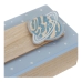 Декоративный шкафчик DKD Home Decor Натуральный Алюминий Деревянный MDF 22 x 6 x 9 cm (2 штук) (1 штук)