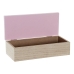 Decorative box DKD Home Decor Natural Aluminium MDF Wood 22 x 6 x 9 cm (2 Units) (1 Unit)