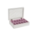 Dėžutė laikrodžiams DKD Home Decor Balta Šviesiai rožinis Stiklas Medžio MDF 29 x 20 x 9 cm (12 vnt.)