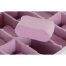 Škatla za ure DKD Home Decor Bela Svetlo roza Kristal Les MDF 29 x 20 x 9 cm (12 kosov)