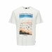 Heren-T-Shirt met Korte Mouwen Only & Sons Onskolton Reg Beach Wit